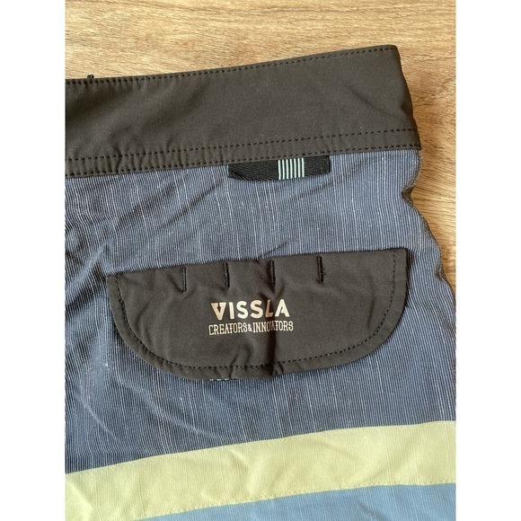 Vissla Boardshorts Mens Size 31 Bathing Suit Swim‎ Surf Blue - Picture 4 of 7